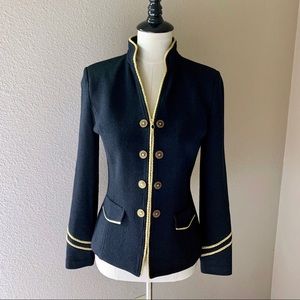 St. John • Military Inspired Knit Jacket • Size 4